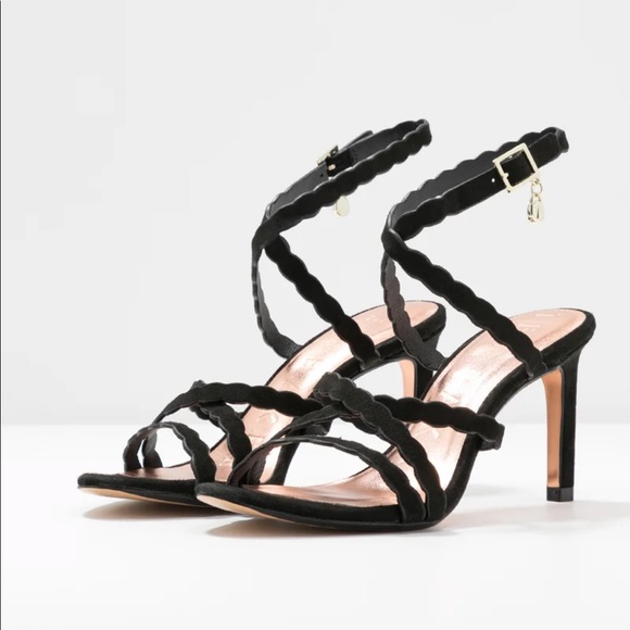 NEW Ted Baker London LILLYS Scallop Suede Sandals - Picture 4 of 9